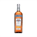 Bottle of Ricard Pastis de Marseille Aperitif.