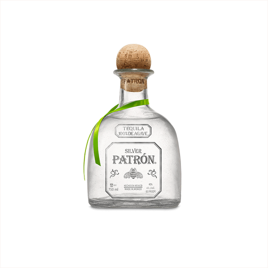 Bottle of Patron Silver Tequila