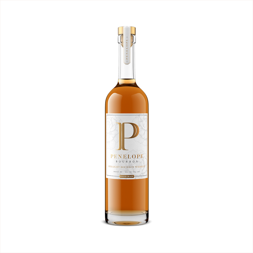 Bottle of Penelope Four Grain Bourbon.
