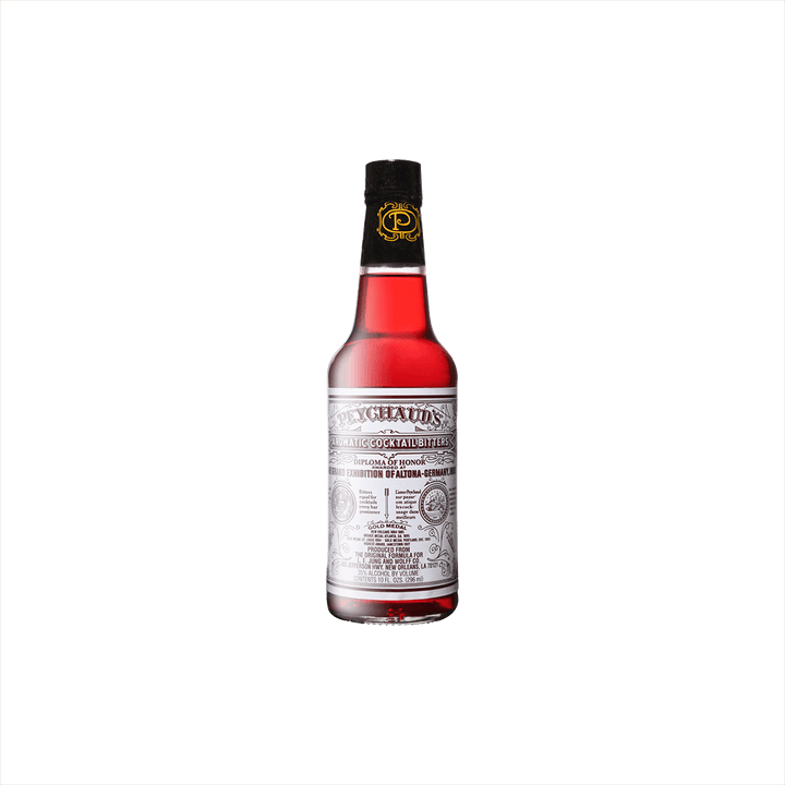 Bottle of Peychauds Bitters.