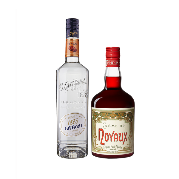 Bottles of Tempus Fugit Crème de Noyaux and Giffard Crème de Cacao