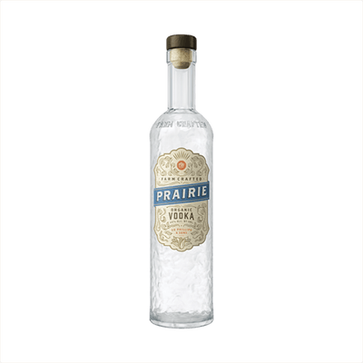 Bottle of Prairie Organic Vodka.