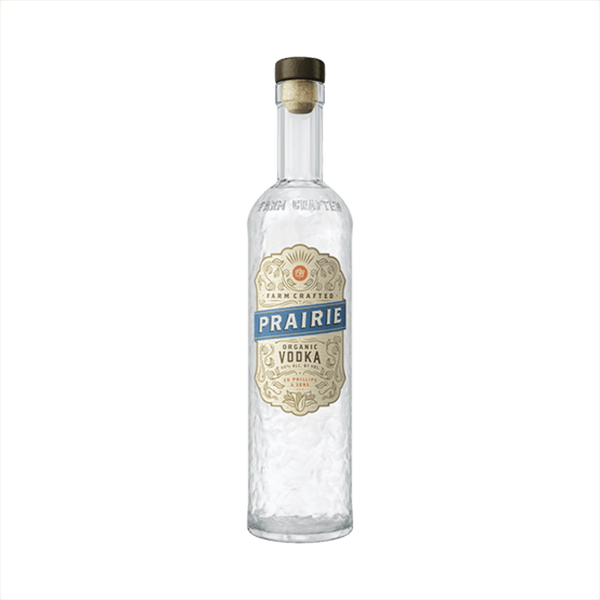Bottle of Prairie Organic Vodka.