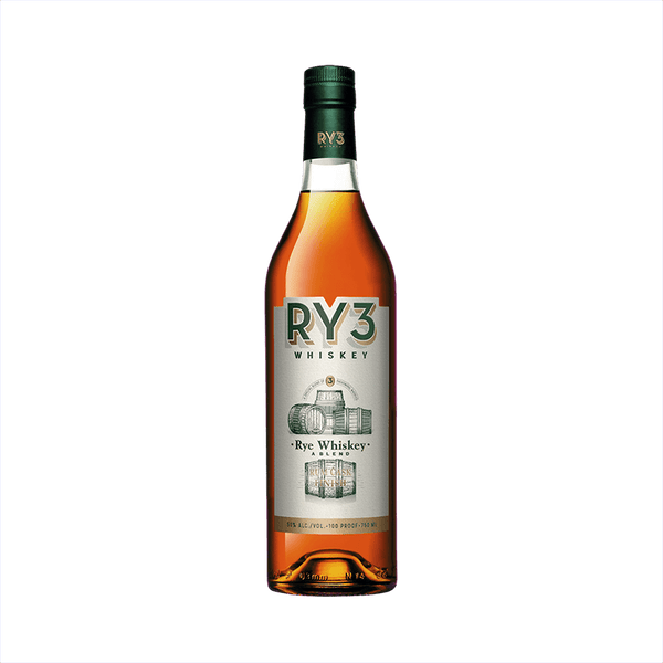 Bottle of RY3 Whiskey Rum Cask Finish