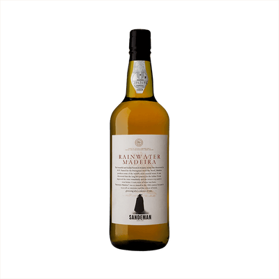 Bottle of Sandeman Madeira Rainwater.