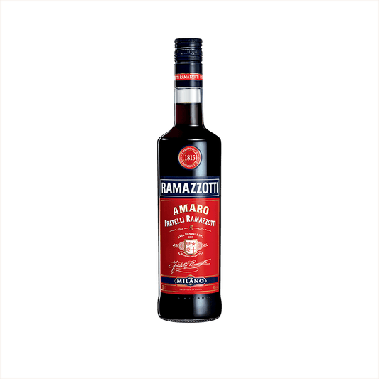 Bottle of Ramazzotti Amaro.