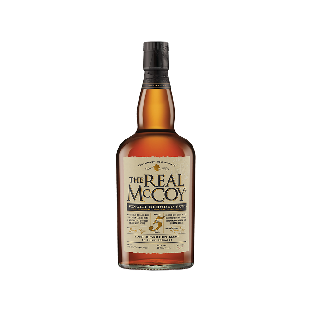 Bottle of The Real McCoy 5 Year Aged Rum.