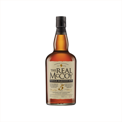 Bottle of The Real McCoy 5 Year Aged Rum.
