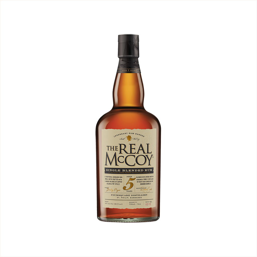 Bottle of The Real McCoy 5 Year Aged Rum.