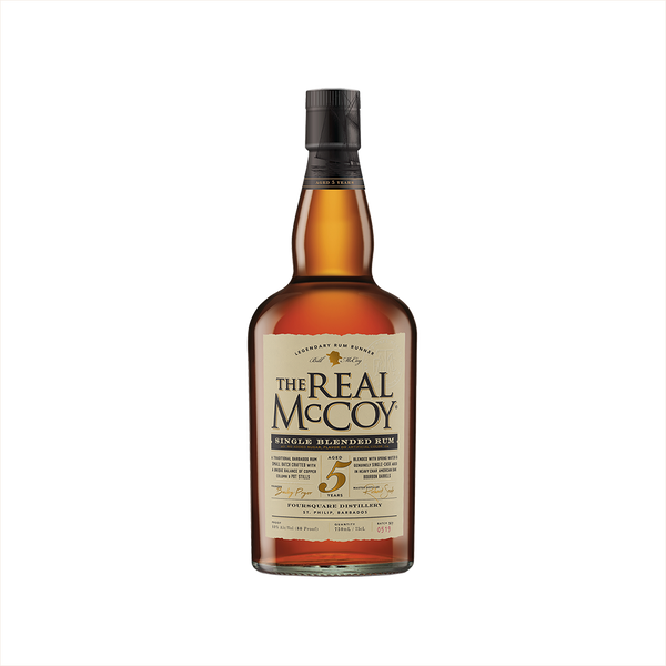 Bottle of The Real McCoy 5 Year Aged Rum.