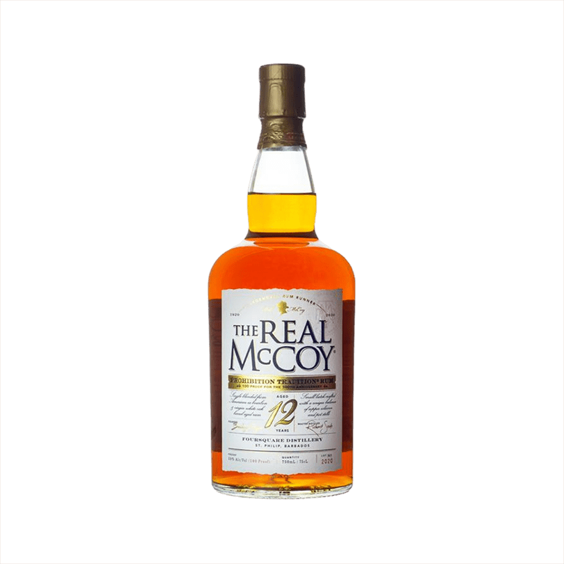 Bottle of Real McCoy 12 Year 100th Anniversary Limited Edition.