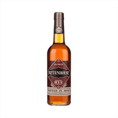 Bottle of Rittenhouse Rye 100 Proof