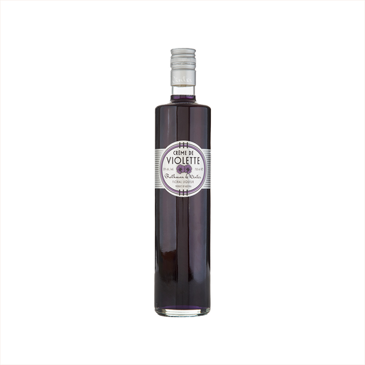 Bottle of Rothman & Winter Crème De Violette Liqueur.