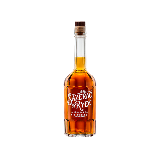 Bottle of Sazerac Straight Rye Whiskey.