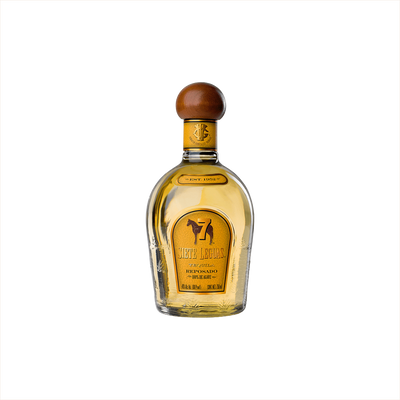 Bottle of Siete Leguas Reposado Tequila.