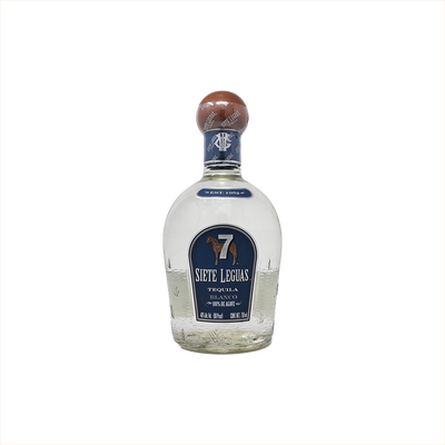 Bottle of Siete Leguas Tequila Blanco.