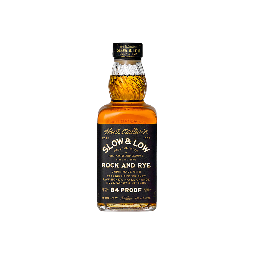 Bottle of Hochstadter's Slow & Low Rock and Rye.