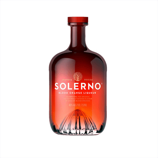 Bottle of Solerno Blood Orange Liqueur.