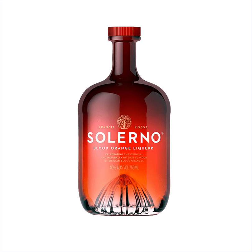 Bottle of Solerno Blood Orange Liqueur.