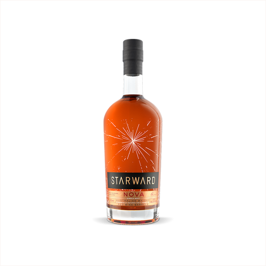 Bottle of Starward Nova Australian Single Malt Whisky.