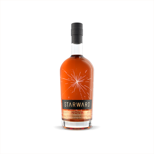 Bottle of Starward Nova Australian Single Malt Whisky.