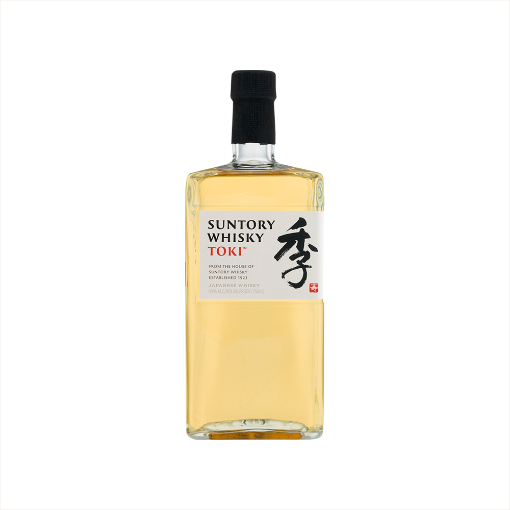 Bottle of Suntory Toki Japanese Whisky.