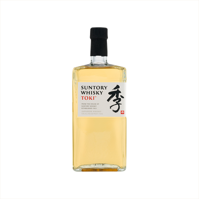 Bottle of Suntory Toki Japanese Whisky.