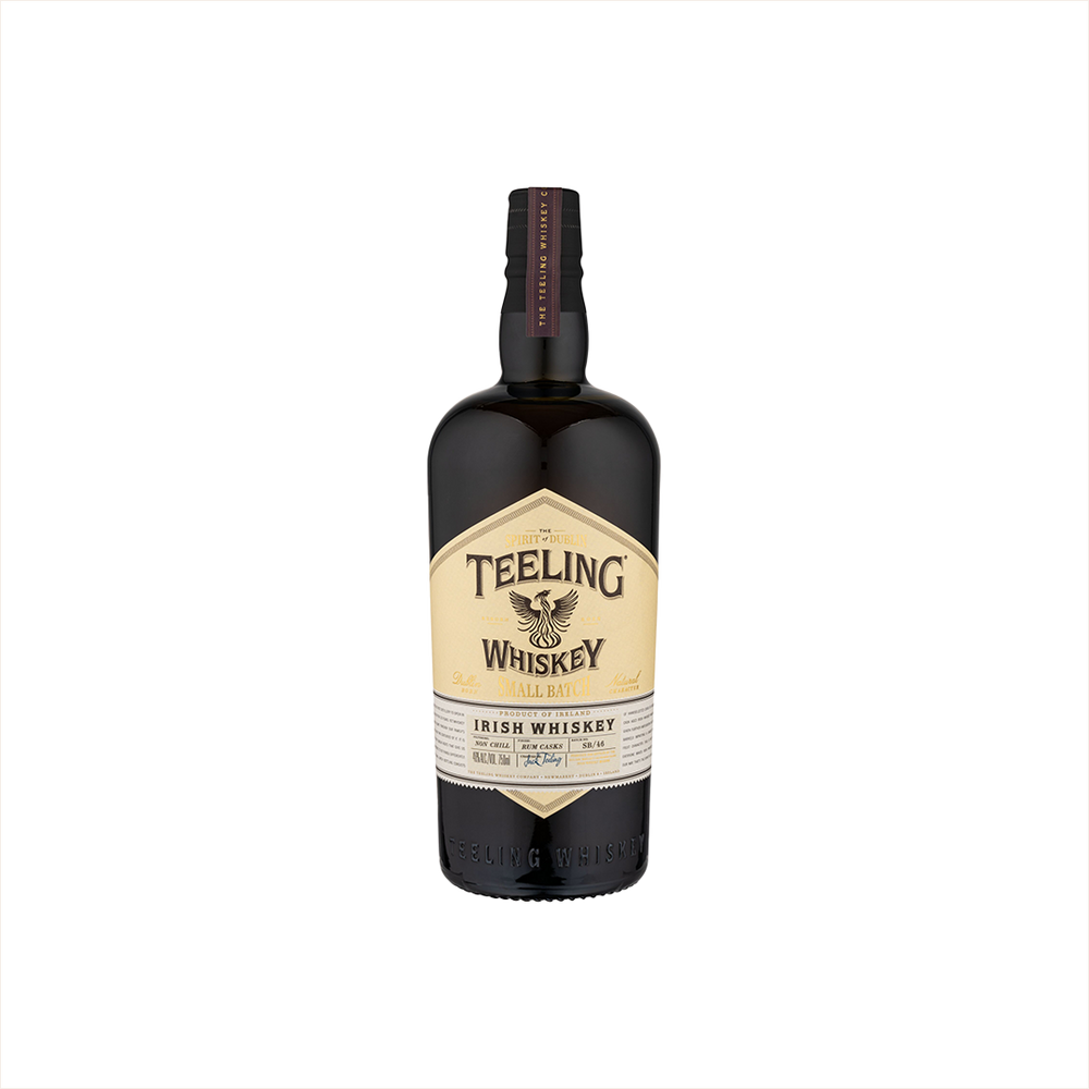 Bottle of Teeling Small Batch Irish Whiskey.