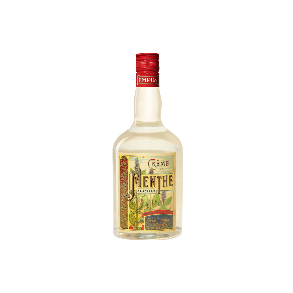 Bottle of Tempus Fugit Crème De Menthe.