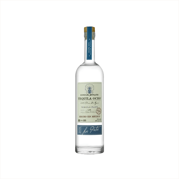 Bottle of Tequila Ocho Plata.