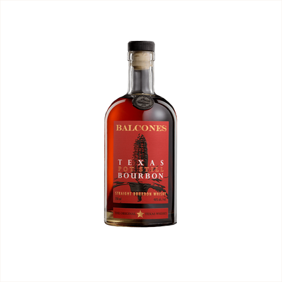 Bottle of Balcones Texas Pot Still Bourbon.