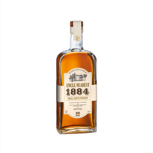 Bottle of Uncle Nearest 1884 Small Batch Whiskey.