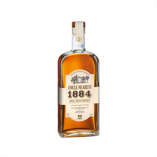 Bottle of Uncle Nearest 1884 Small Batch Whiskey.