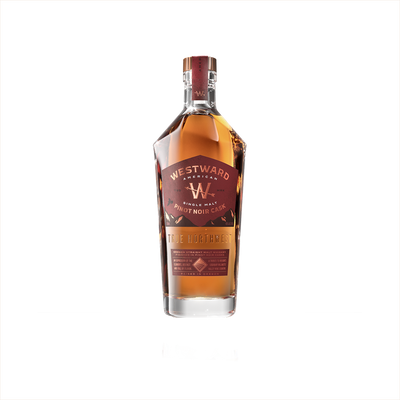 Bottle of Westward American Single Malt Whiskey Pinot Noir Cask.