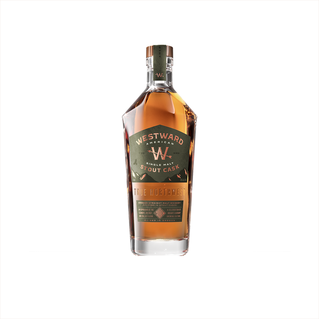 Bottle of Westward American Single Malt Whiskey Stout Cask.