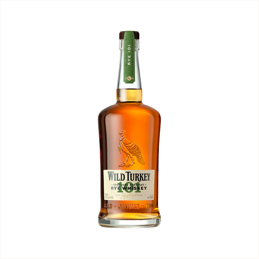 750ml bottle of Wild Turkey 101 Kentucky Straight Rye Whiskey.