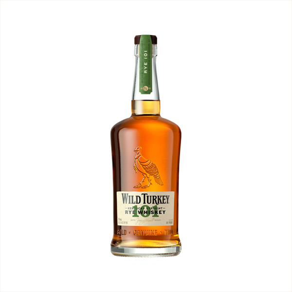 750ml bottle of Wild Turkey 101 Kentucky Straight Rye Whiskey.