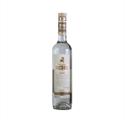 Bottle of Xicaru Silver Mezcal.