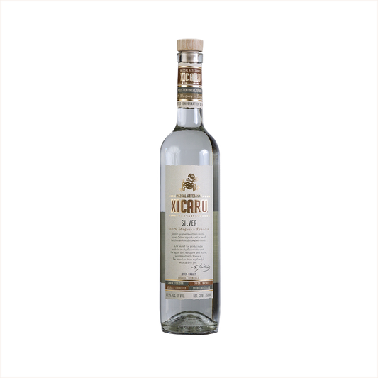 Bottle of Xicaru Silver Mezcal.