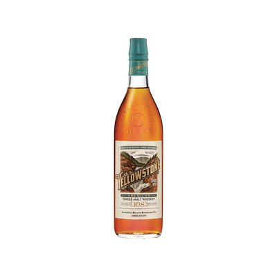 Bottle of Yellowstone American Single Malt Whiskey.