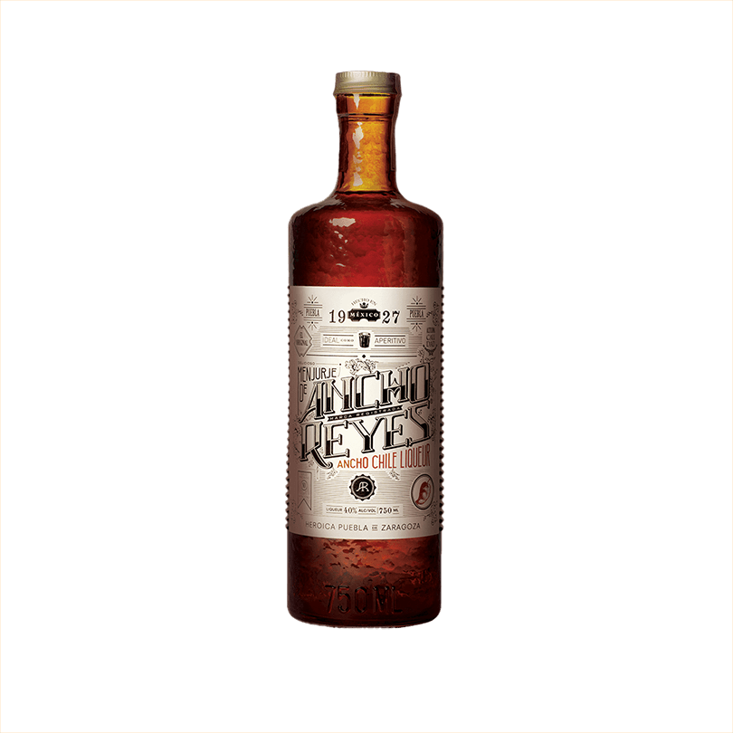 Bottle of Ancho Reyes Chile Liqueur